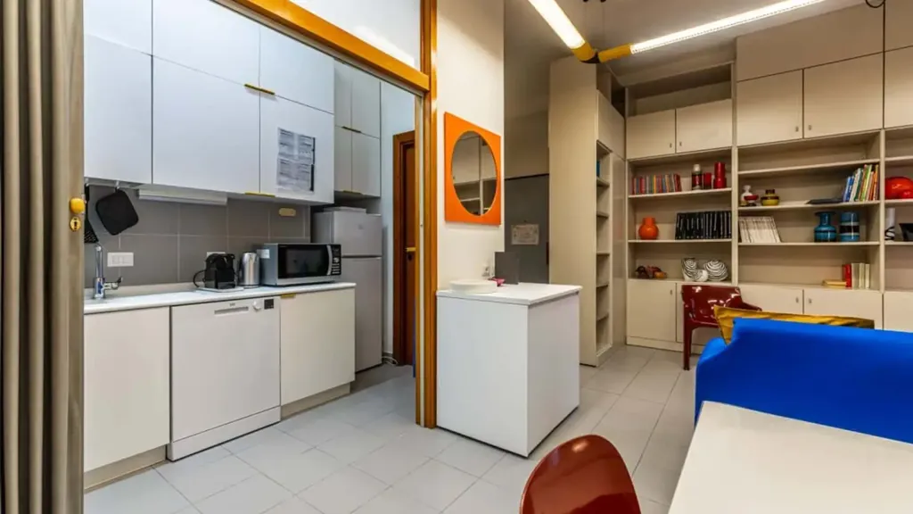 Köök - Studio Apartment with Balcony in Milan