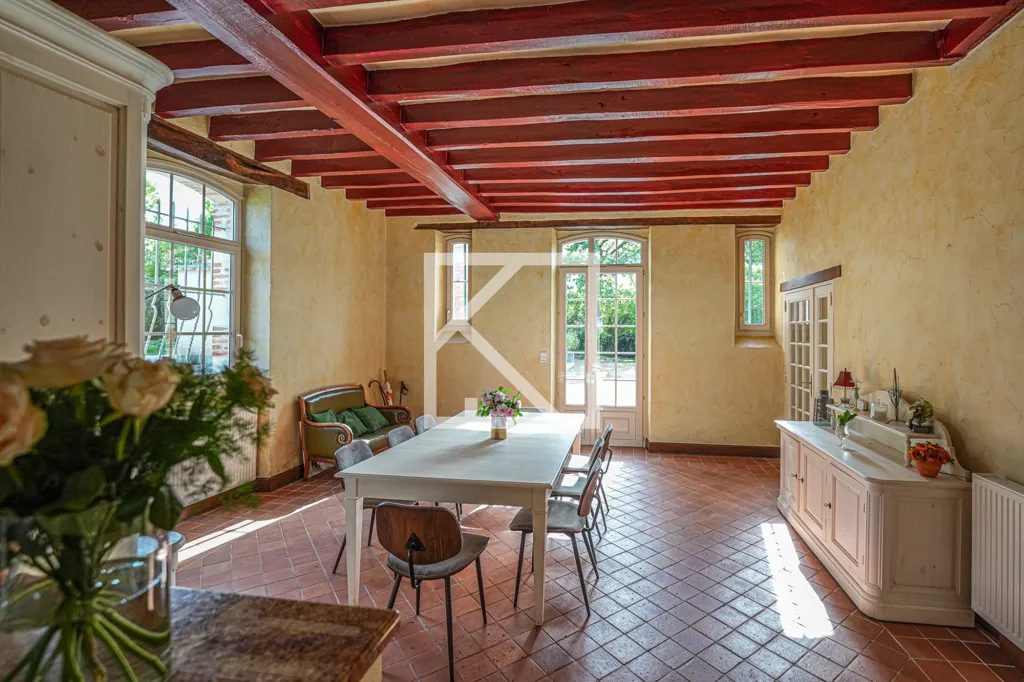 Salle à manger - Hôtel Particulier XIXe avec Piscine à Angers