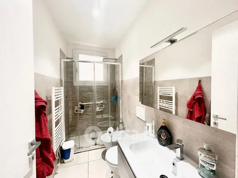 Bathrooms - Modernised Trilocale with Private Courtyard in Cagliari