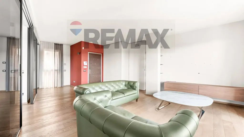 Living Room - Modern Apartment with Terrace in Legnano