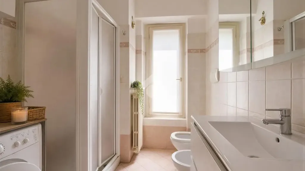 Salles de bain - Rustic Trilocale with Parking in Monticello Brianza