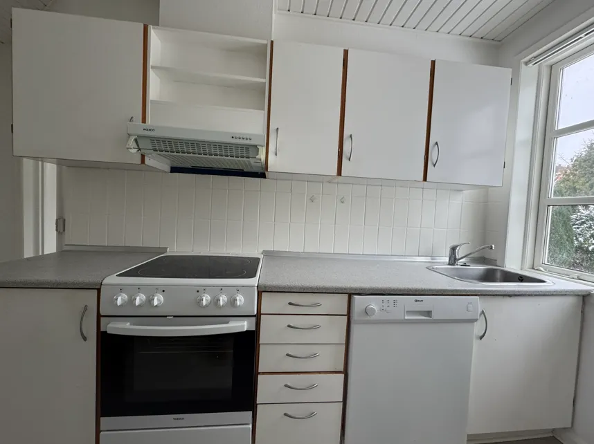 Cuisine - Three-Bedroom Apartment with Scenic View in Viborg