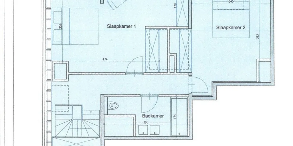 Plaan - Duplex with Terrace in Beernem Centre