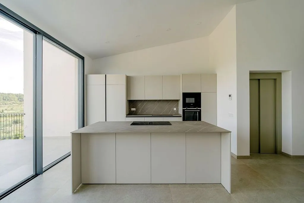 Köök - Luxury House with Mountain View in Sa Cabaneta
