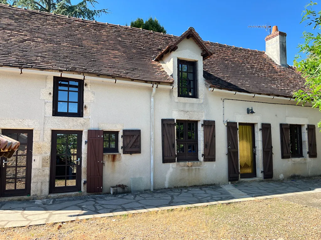 Extérieur - Maison en Pierre avec Piscine à Journet
