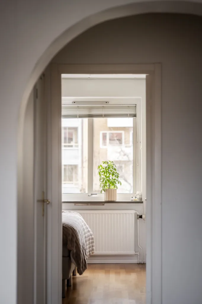 Bedrooms - Two-Bedroom Flat with Balcony in Sjöbo