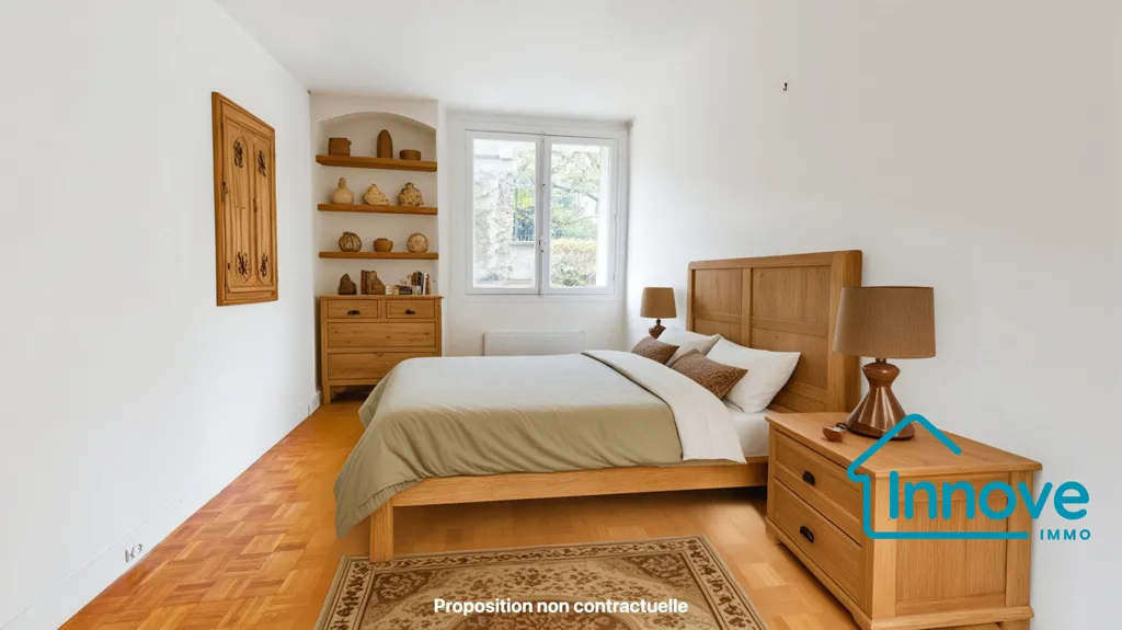 Camere da letto - 3-Piece Flat with Garden Access in Versailles