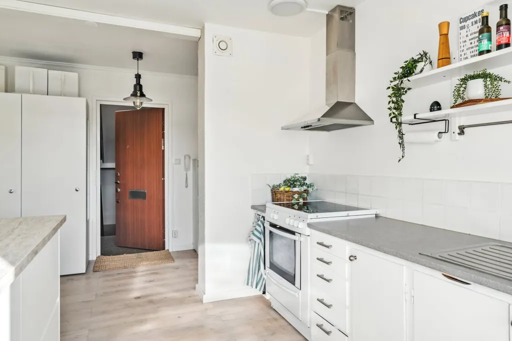 Cuisine - Two-Bedroom with Glazed Balcony in Göteborg