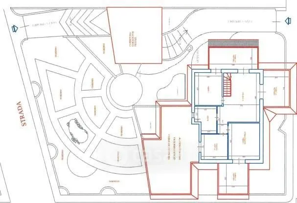 Planimetria - Modern Villa with Garden in Torricella