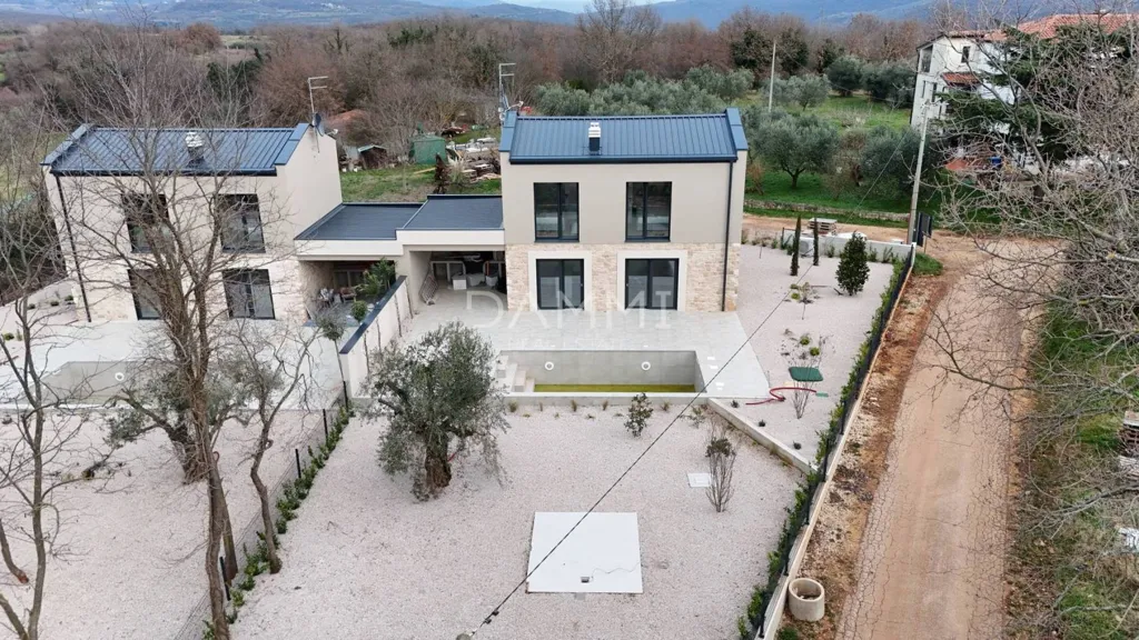 Vue aérienne - Contemporary Villa with Pool in Brtonigla