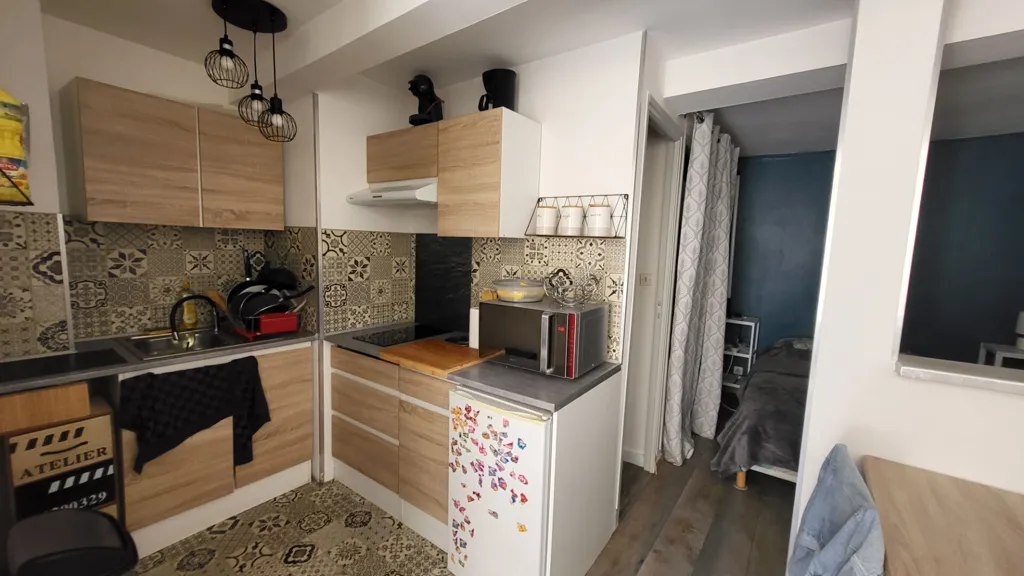 Cucina - Studio with Intercom in Carcassonne Centre