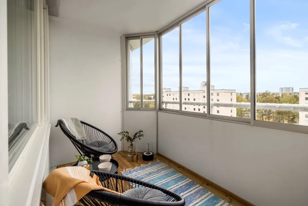 Balcony - Renovated Apartment with Balcony in Tyresö