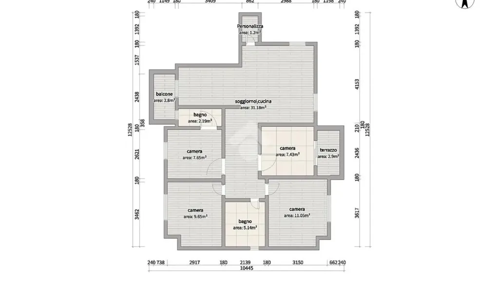 Plaan - Ristruttured Apartment with Balcony in Rende