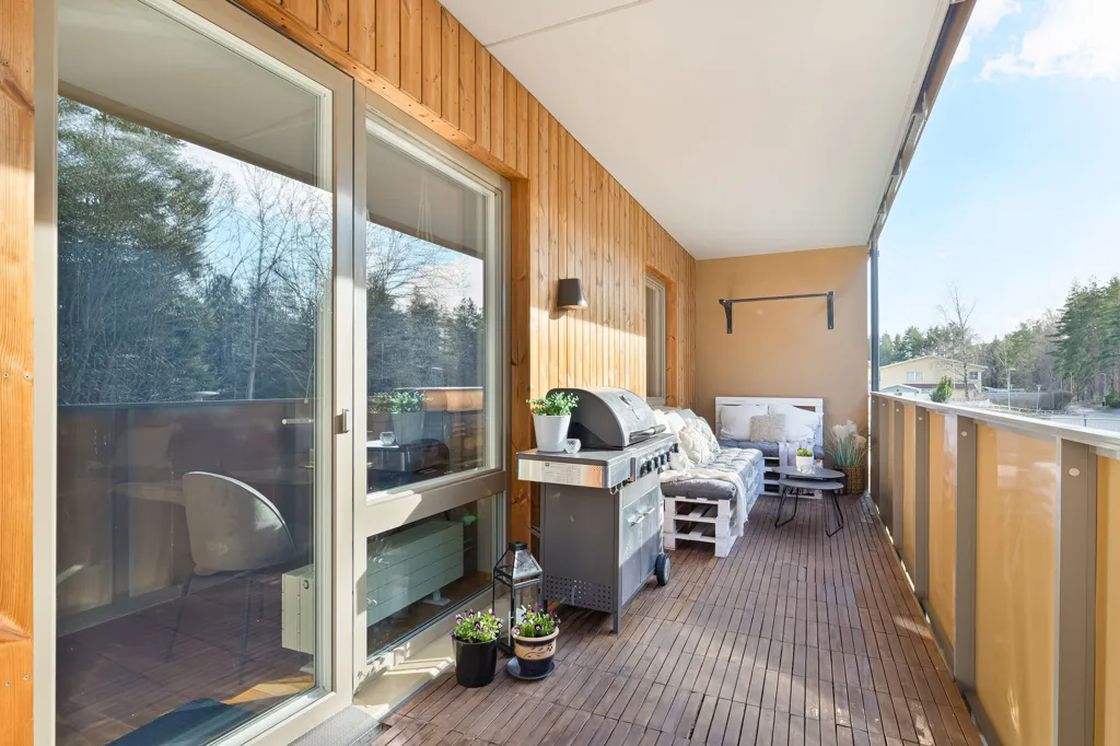 Balcon - Modern Flat with 20 m² Balcony in Uppsala