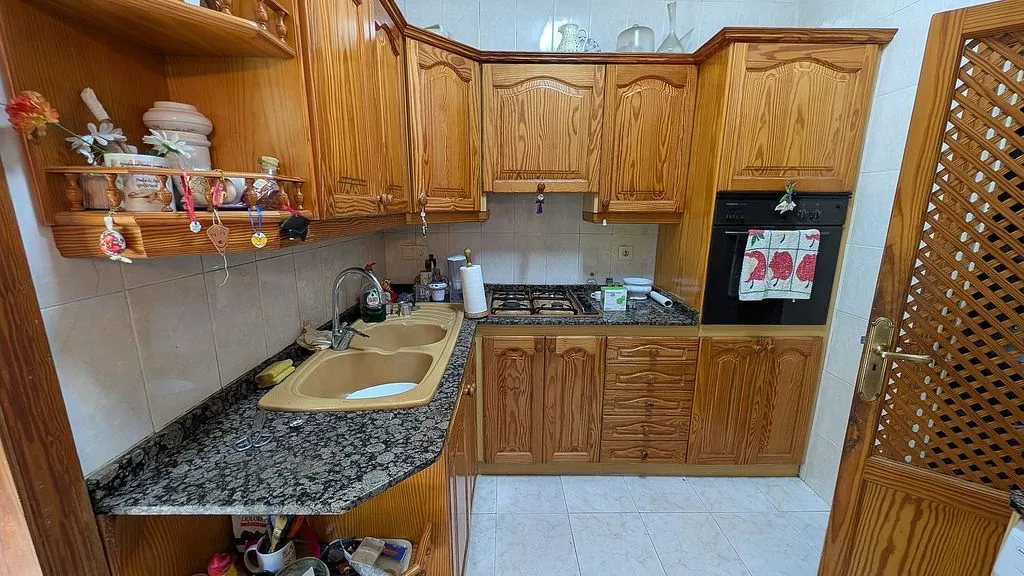 Köök - Adjoined Chalet with Terrace in Palma