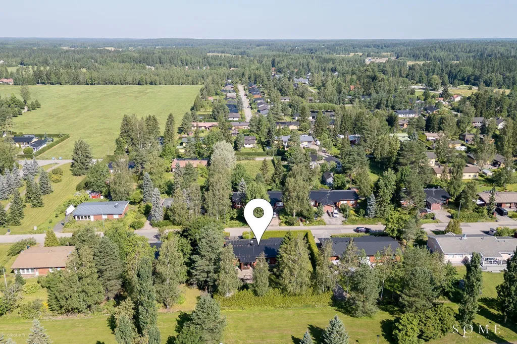 Vue aérienne - Spacious Detached House with Garden in Tuusula