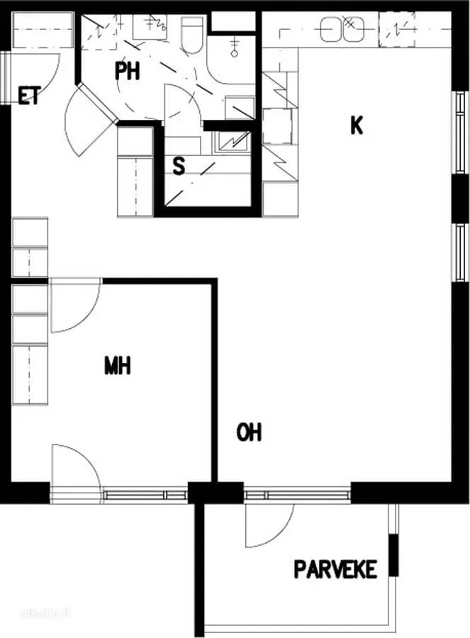Plaan - Two-Room Flat with Private Sauna in Espoo