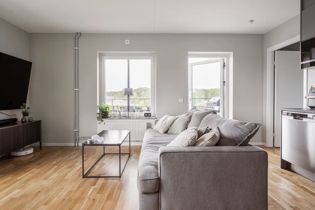 Living Room - Modern Flat with Balcony in Gothenburg