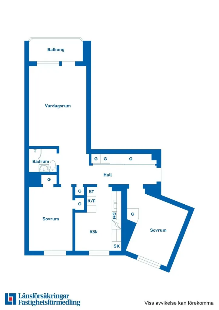 Plan - Apartment with Balcony in Tullen, Borås