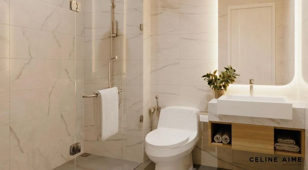 Salles de bain - Appartement Luxe avec Balcon à Puteaux