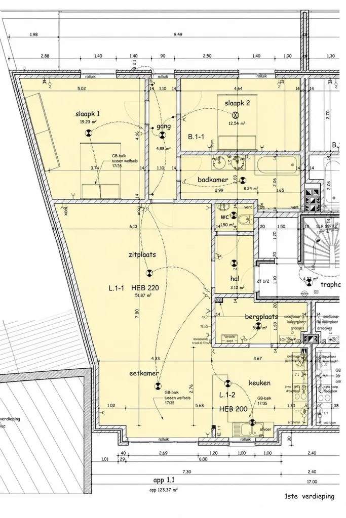 Plan - Appartement avec Terrasse Sud à Mol