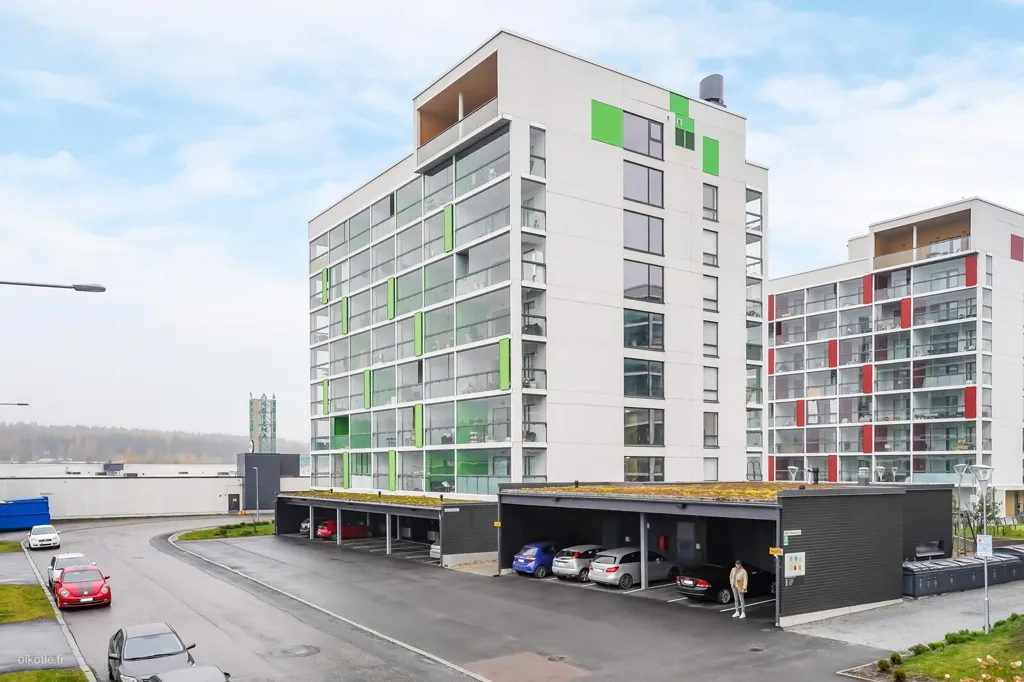 Välivaade - Modern Flat with Balcony in Lielahti, Tampere