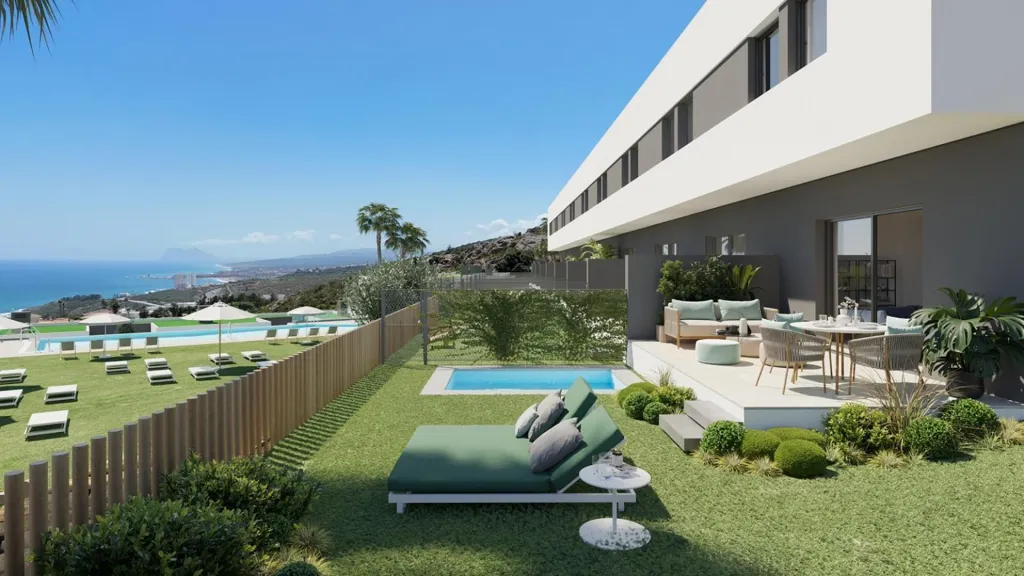 Piscine - Terraced Chalet with Pool in Manilva