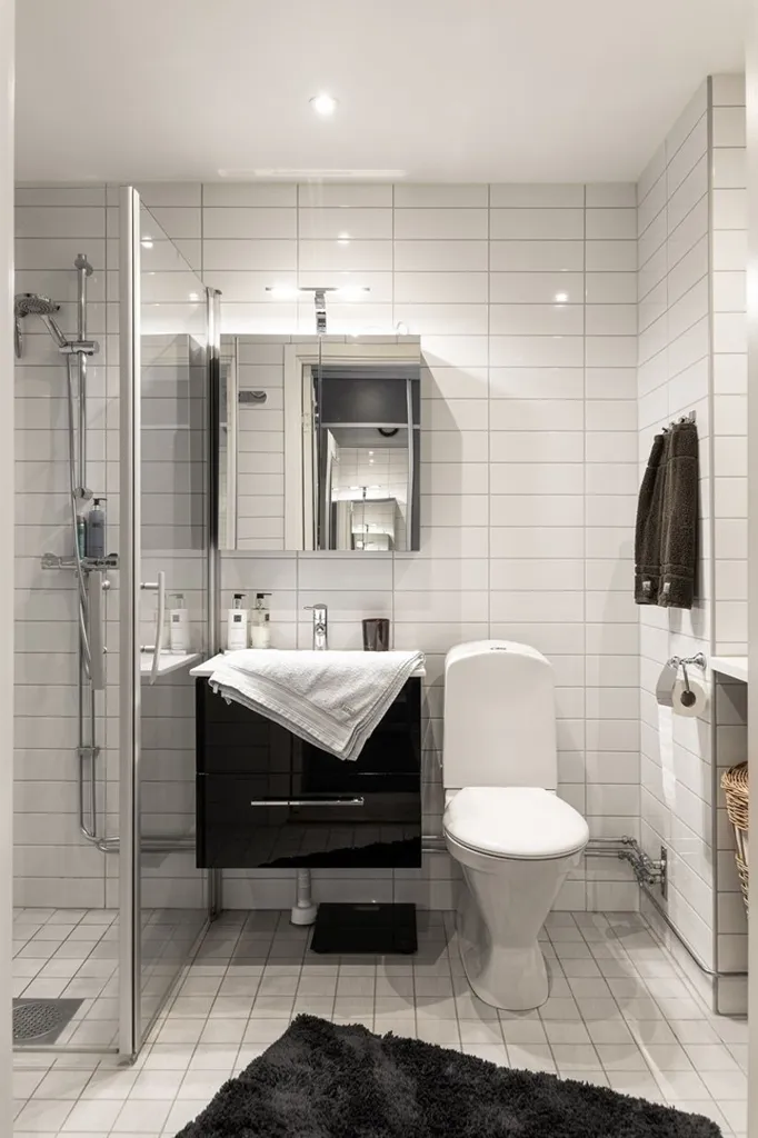 Salles de bain - Renovated Flat with Balcony in Helsingborg