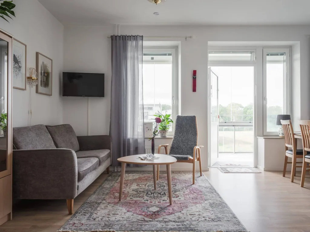Séjour - Modern Studio Flat with Balcony in Gotland