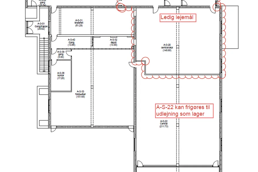 Floor Plan - Versatile Office Space in Nykøbing Mors Centre