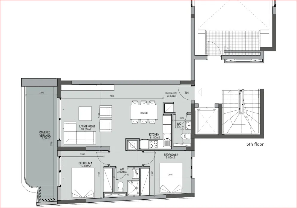 3-room apartment in Athens