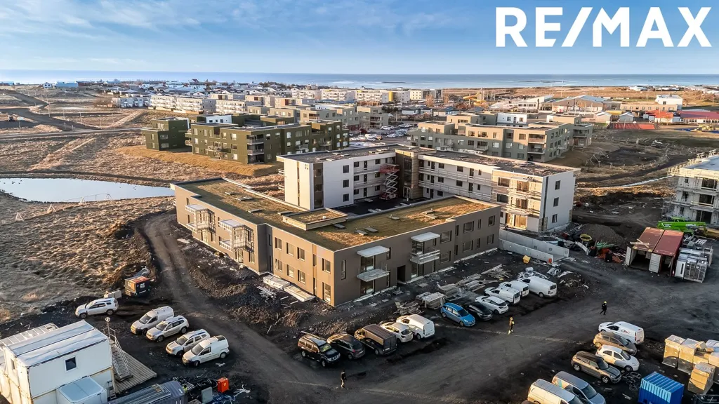 Vue aérienne - 5-Bed Apartment with Balcony in Álftanes