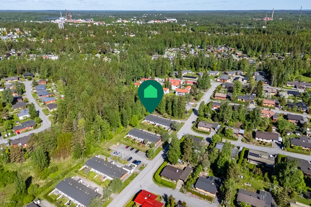 Vue aérienne - Rivitalo with Garden in Valkeakoski
