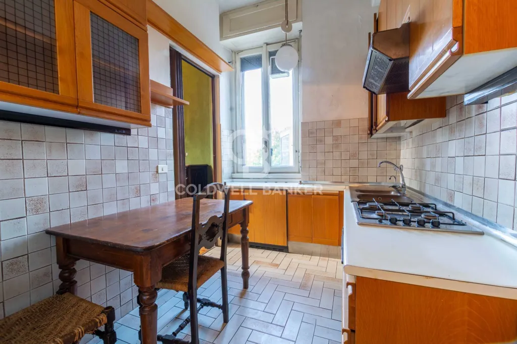 Kitchen - Luxury Apartment with Piazza View in Milan