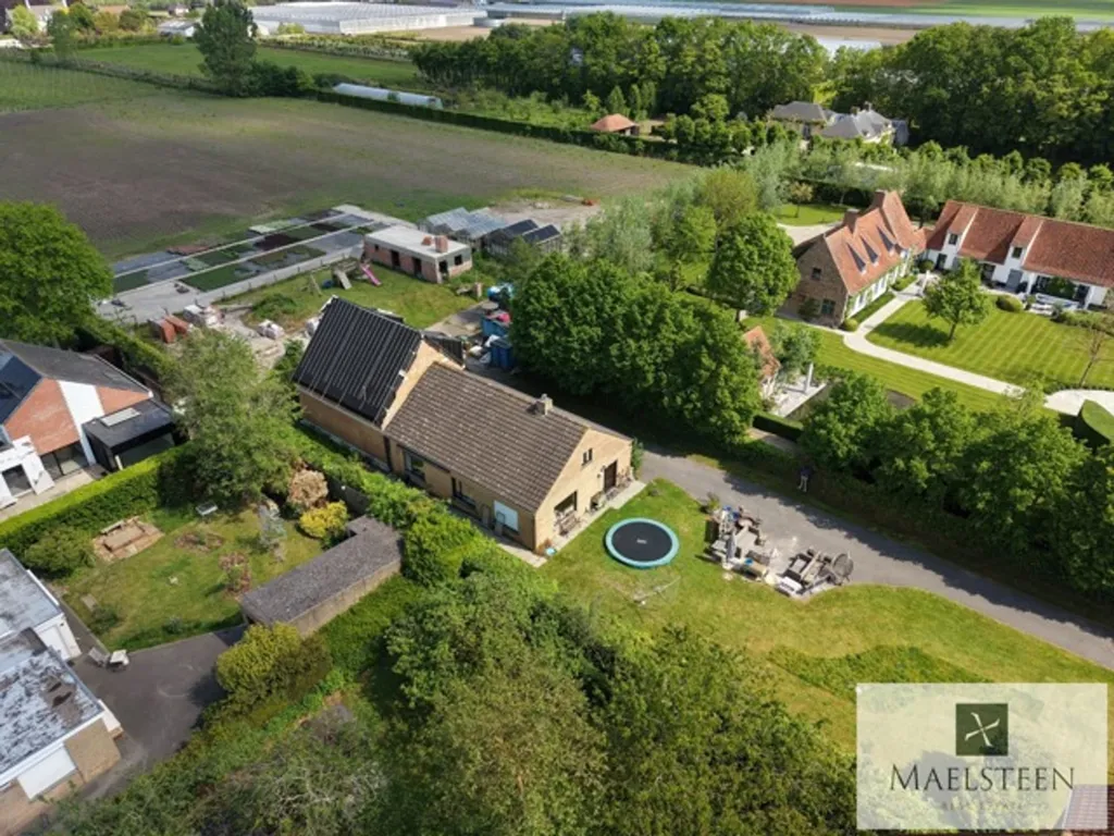 Õhuvaade - Approved Plot with Fermette-Villa Design in Sint-Andries