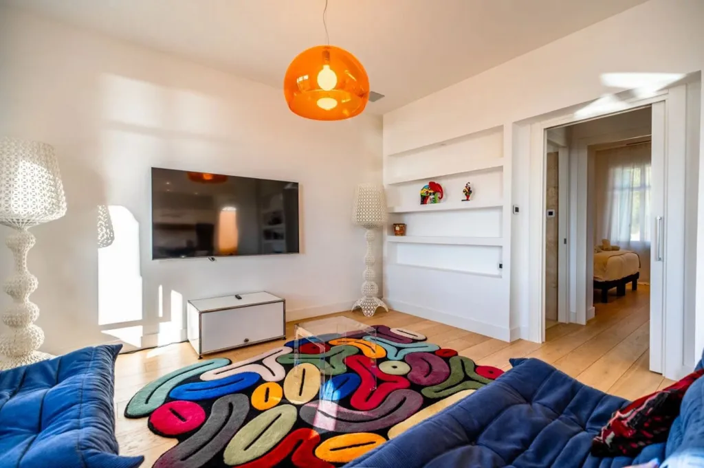 Séjour - Appartement Luxueux avec Vue Mer à Sainte-Maxime