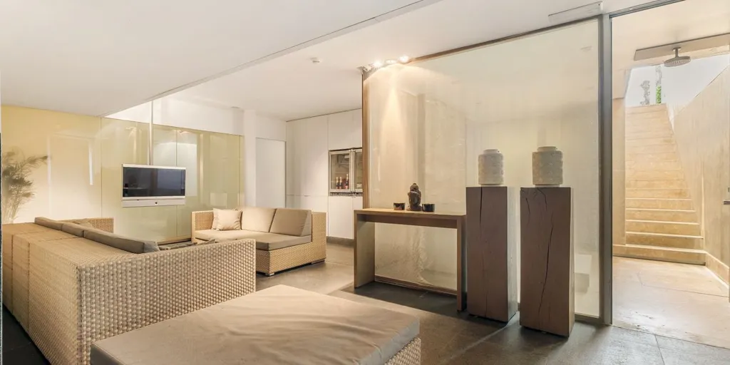Living Room - Modern Villa with Wellness Area in Dessel