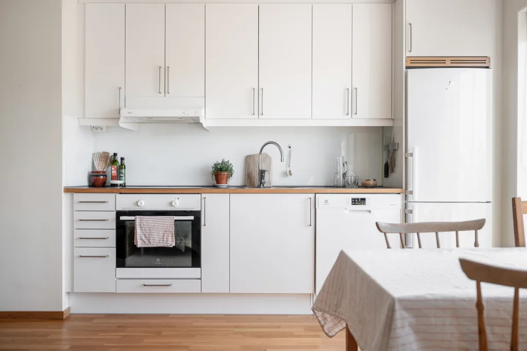 Köök - Apartment with Balcony in Skåne