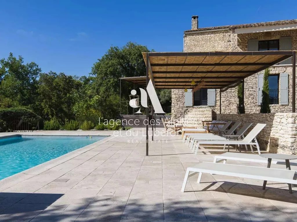 Piscina - Dry-Stone House with Pool in Gordes