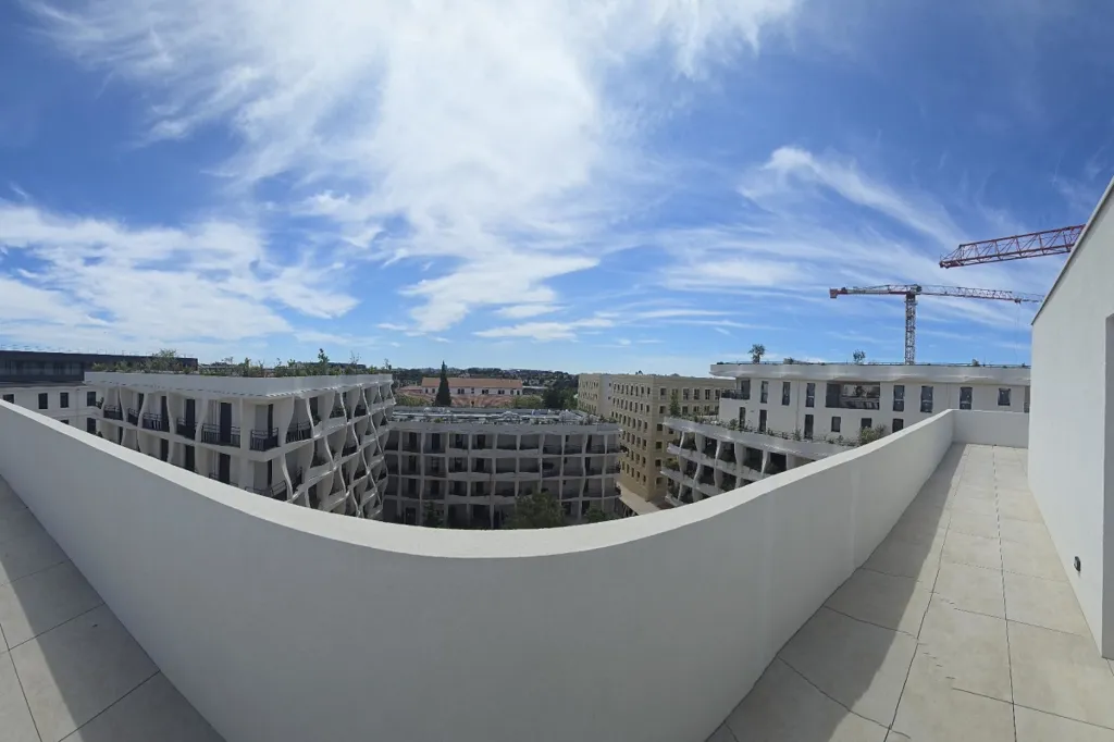 Balcon - Appartement 5 Pièces avec Vue Panoramique à Montpellier