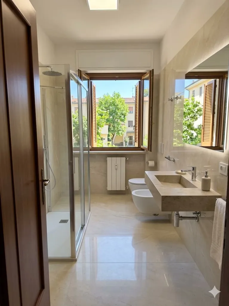 Bagni - Spacious 3-Bedroom Apartment in Erba