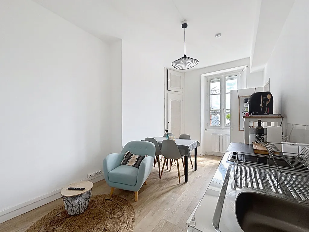 Köök - Meubled Studio with Intercom in Angers