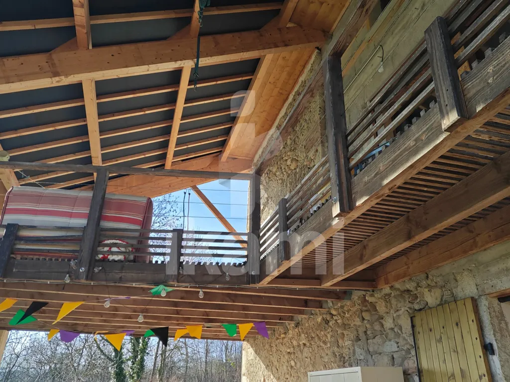 Terrasse - Maison au Calme avec Vue sur le Vercors à Vinay