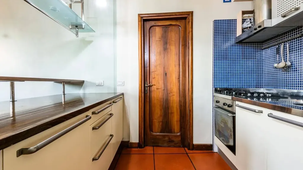 Köök - Historic Apartment with Convent Views in Bergamo