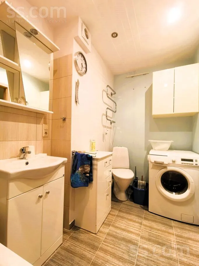 Utility Room - Bright Apartment with Secure Parking in Riga Centre
