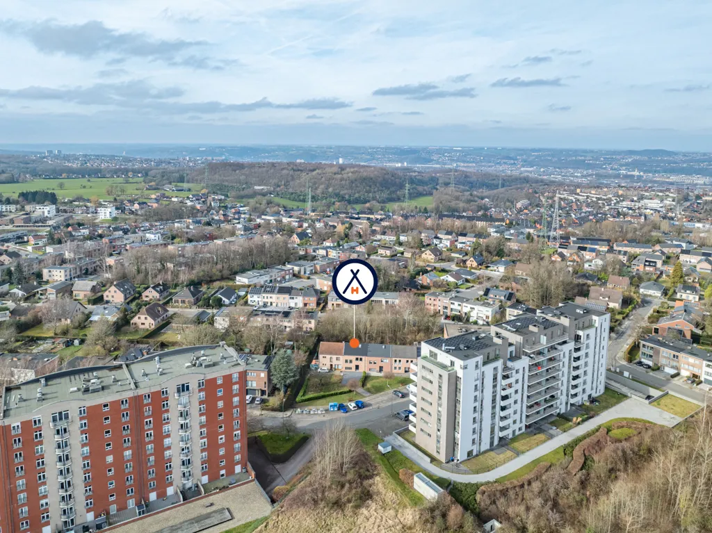 Õhuvaade - New Apartment with Terrace in Ougrée