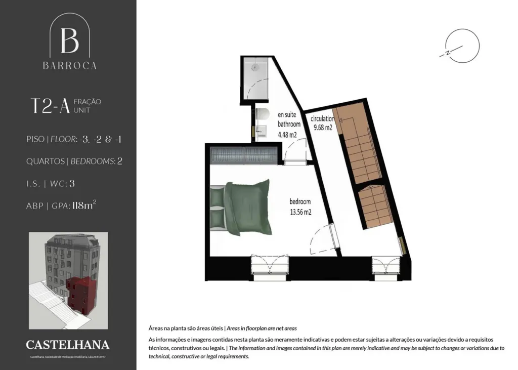 Plan - Triplex Apartment with City Views in Baixa, Lisbon