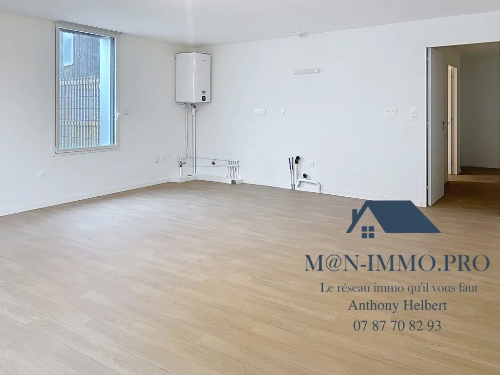 Séjour - Appartement Rénové avec Terrasse à Lamballe