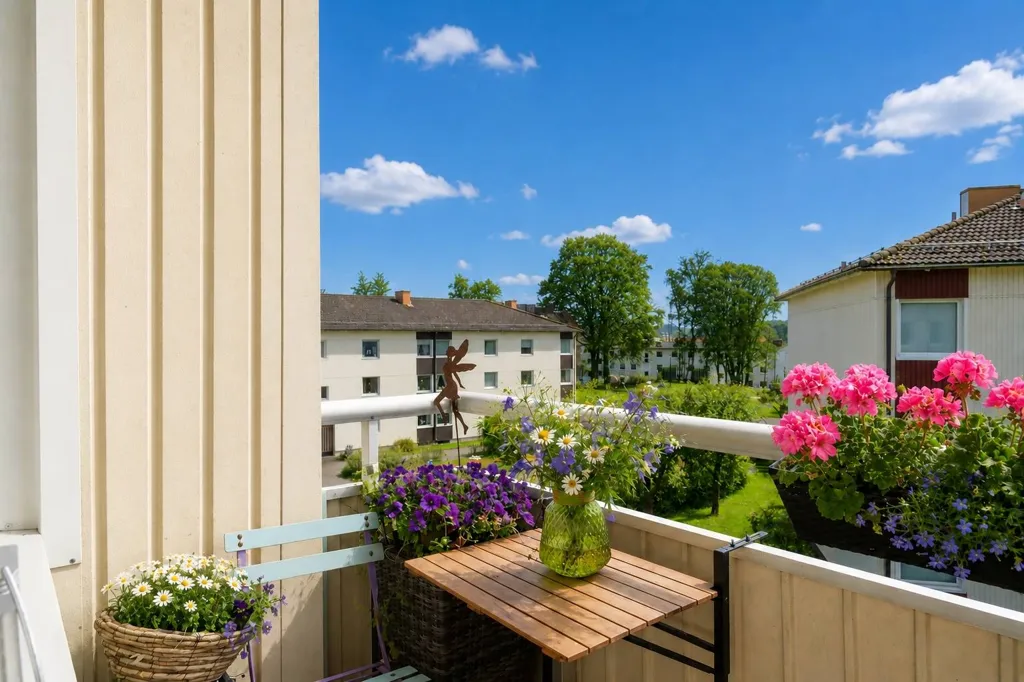Balcon - Apartment with Balcony in Borås