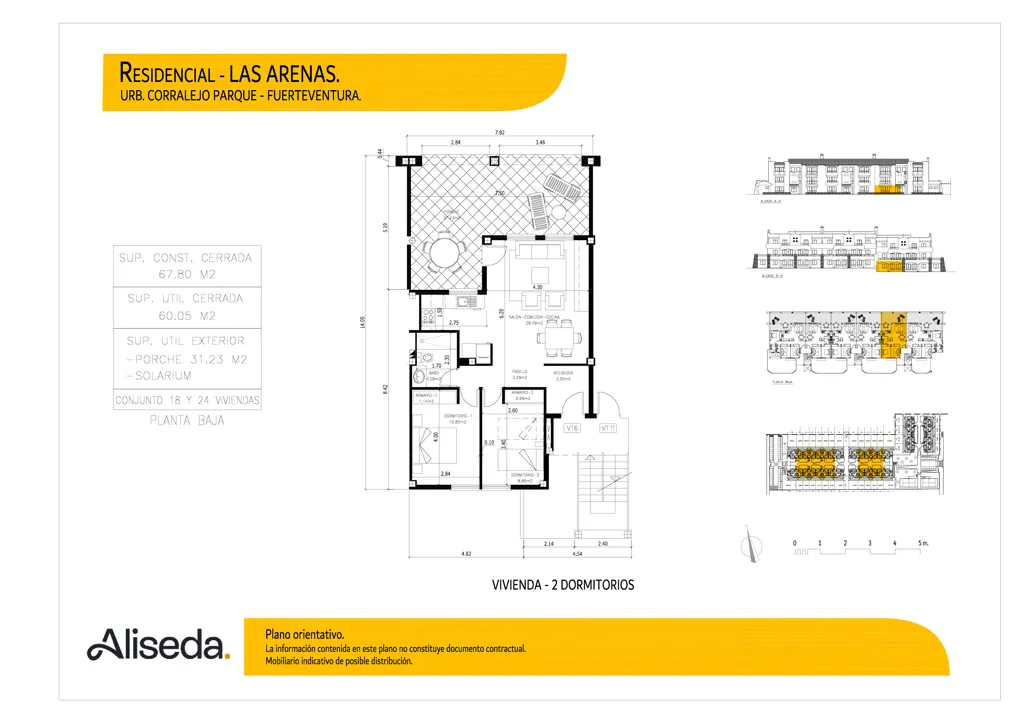 Plan - Maison 2 chambres à Oliva (La)